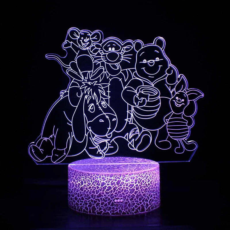 Lampe de chevet disney winnie amis