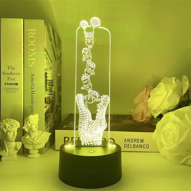 Lampe de chevet minions qui se font manger