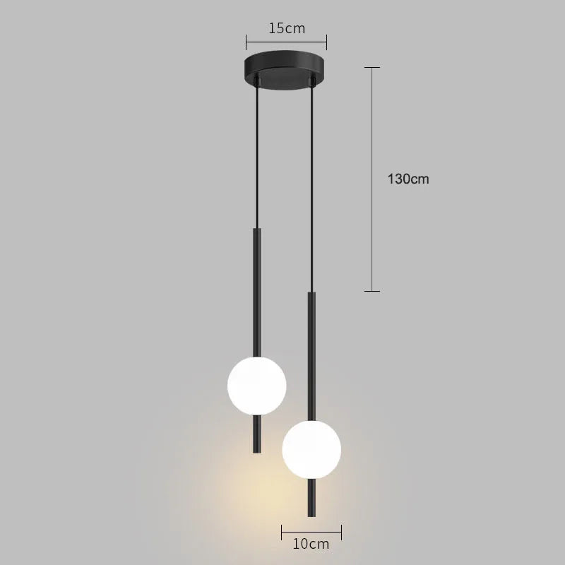 Lampe de chevet suspendu au plafond