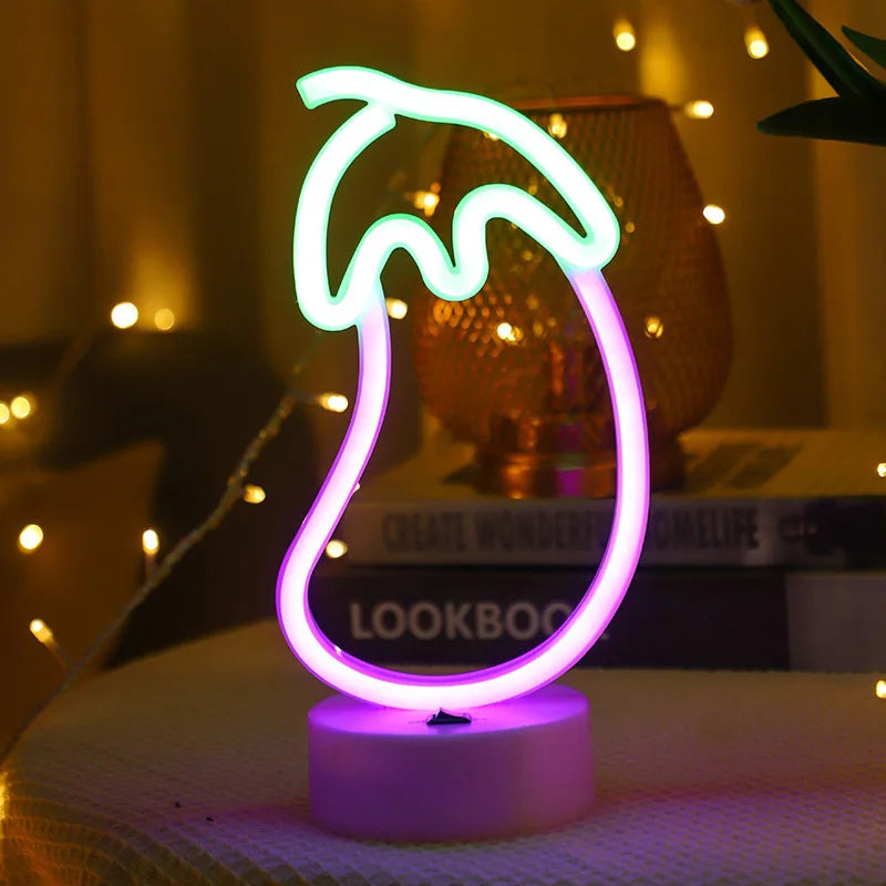 Lampe de chevet aubergine