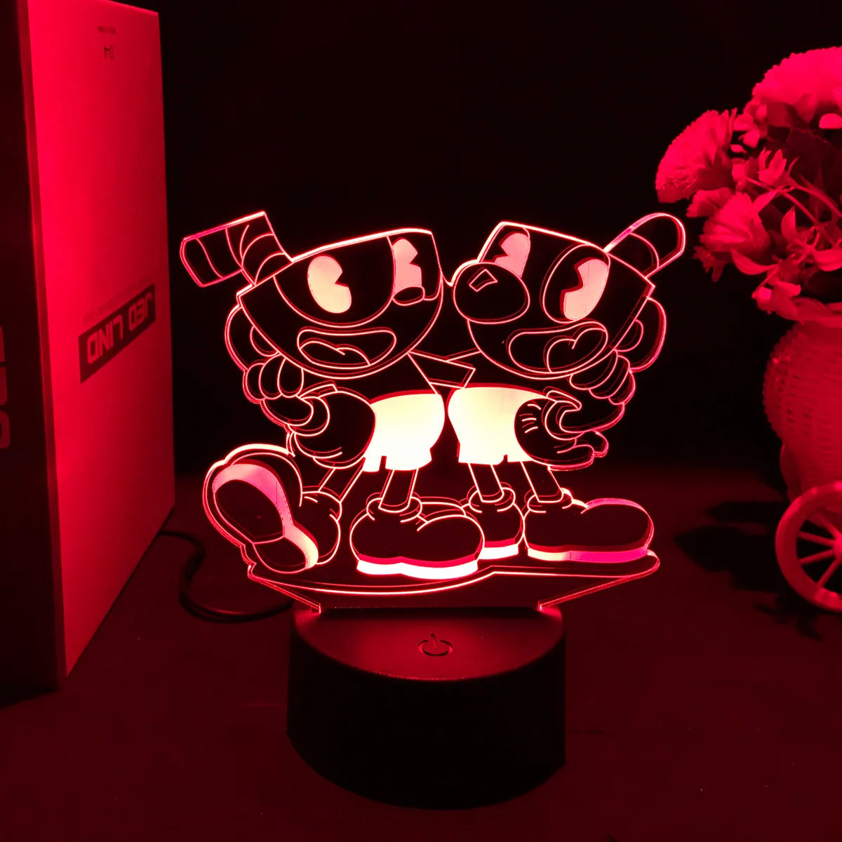 lampe de chevet cuphead mugman duo