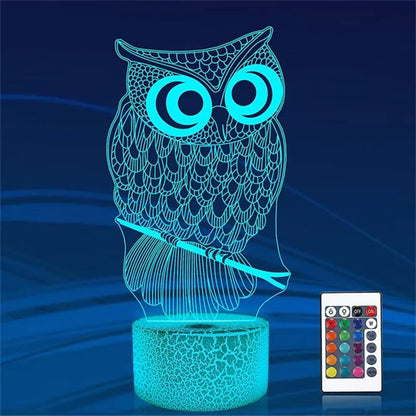 Lampe de chevet hibou