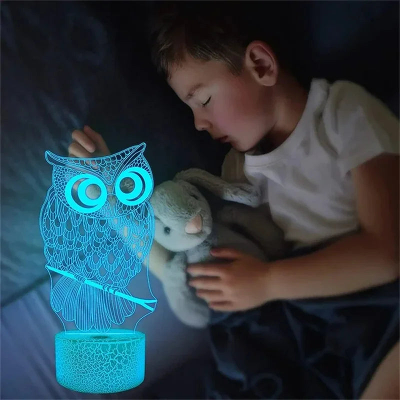 Lampe de chevet hibou