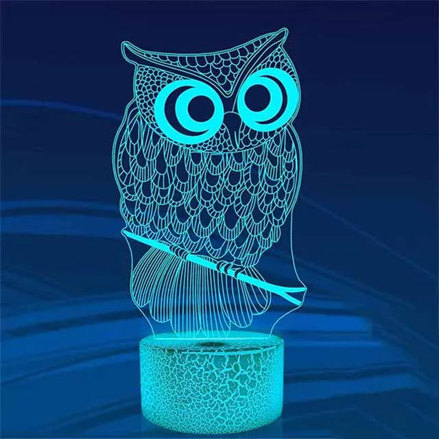 Lampe de chevet hibou