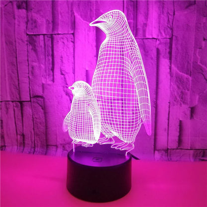 Lampe de chevet pingouin