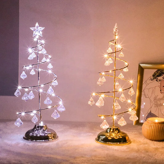 Lampe de chevet sapin de noël