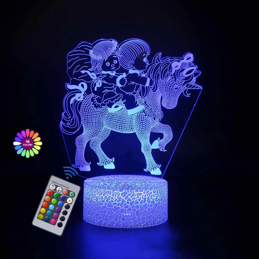 Lampe de chevet Licorne enfants 
