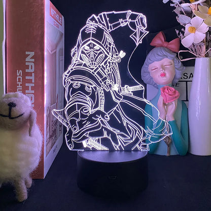 Lampe de chevet Mortal Kombat joueur