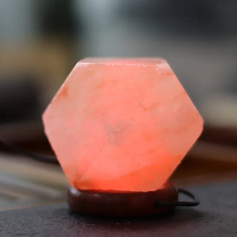 Lampe de chevet Pierre hexagone 