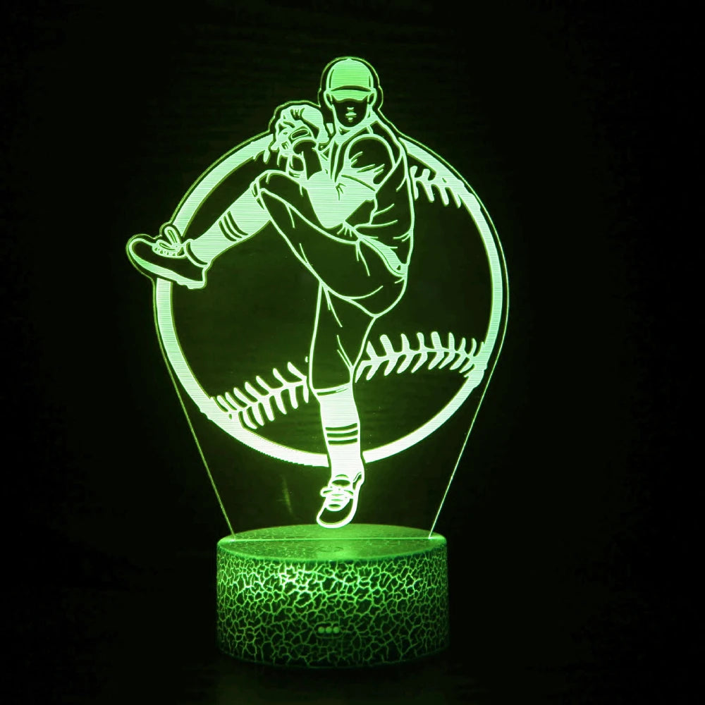 Lampe de chevet baseball 