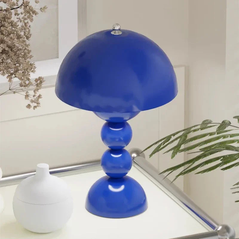 Lampe de chevet bleue 