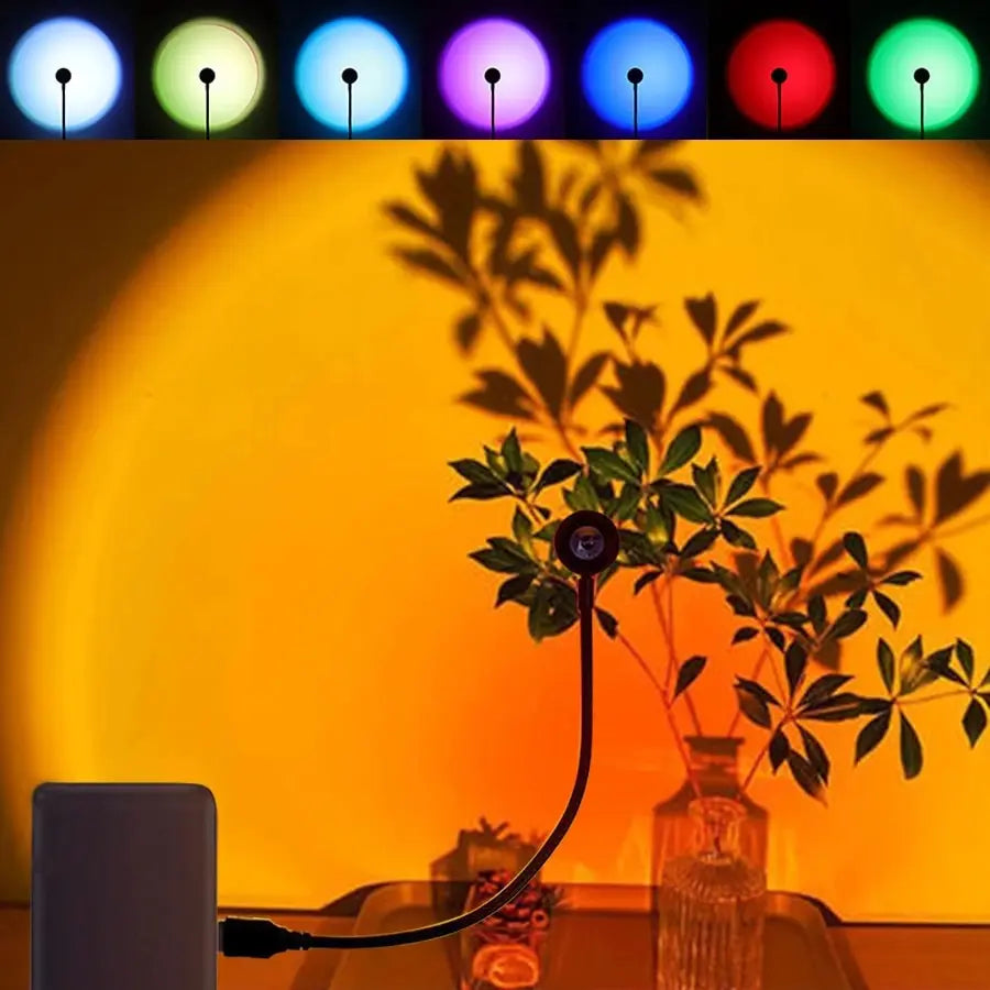 Lampe de chevet coucher de soleil 