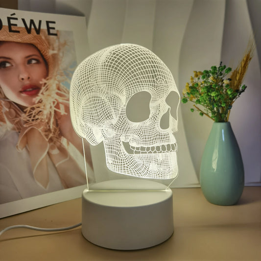 Lampe de chevet crâne 