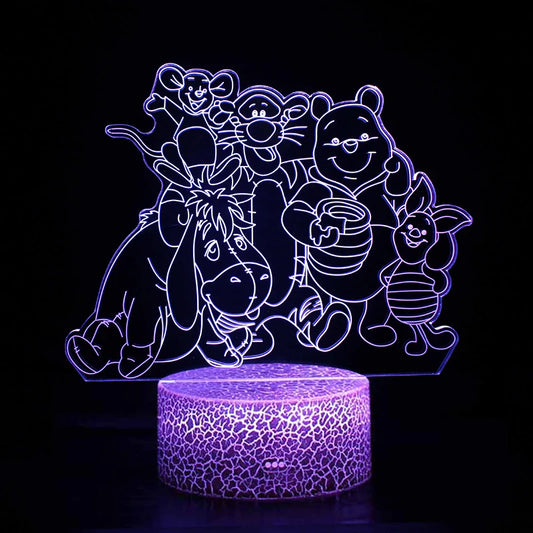 Lampe de chevet disney winnie amis
