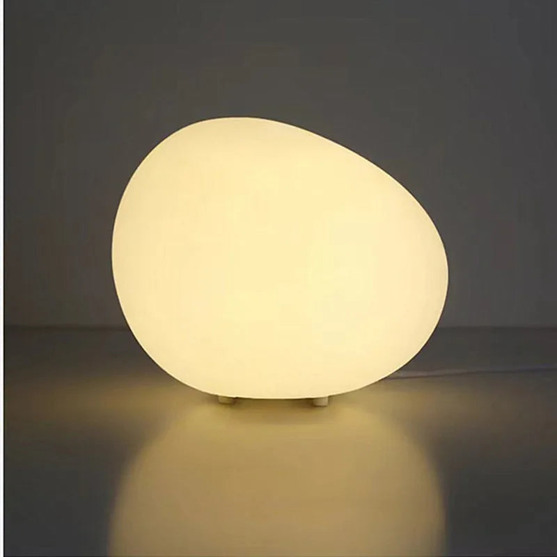 Lampe de chevet en galet