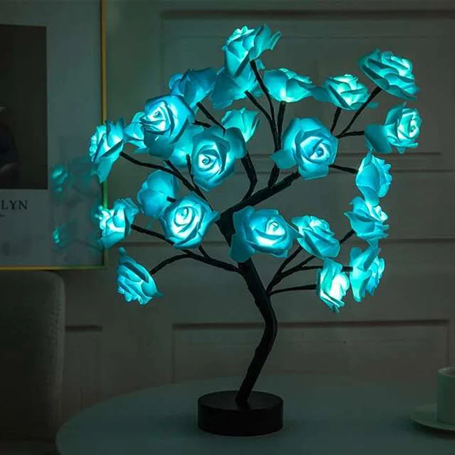 Lampe de chevet fleur 