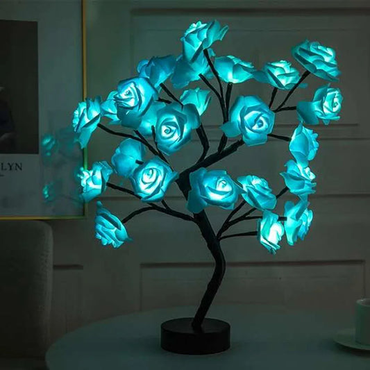 Lampe de chevet fleur 