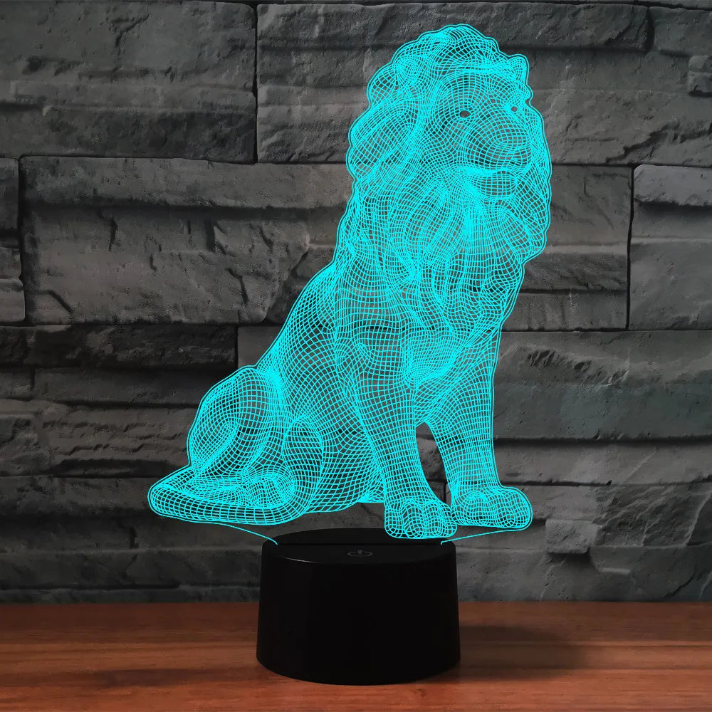 Lampe de chevet lion