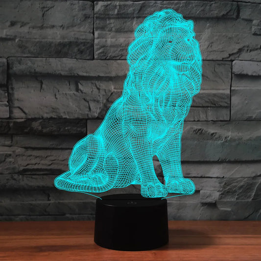 Lampe de chevet lion