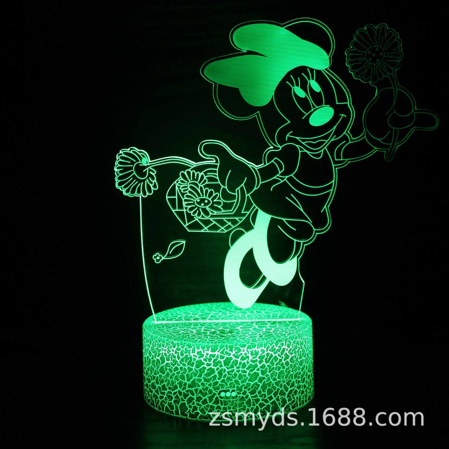 Lampe de chevet minnie fleur