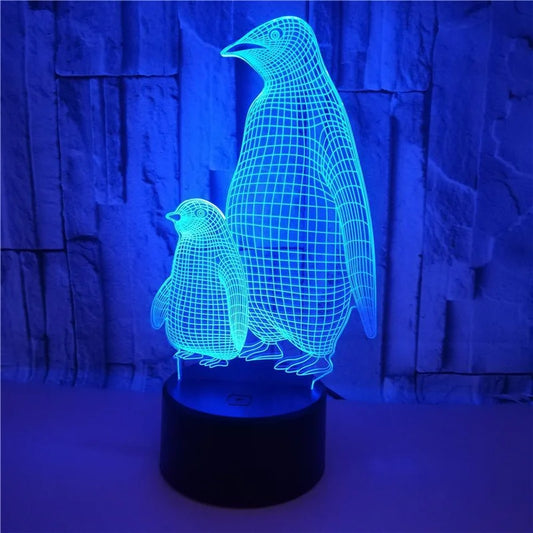 Lampe de chevet pingouin 