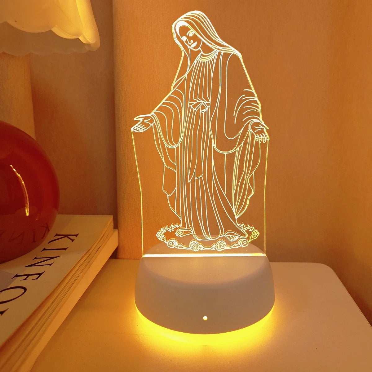 Lampe de chevet vierge marie 
