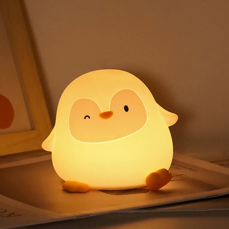 Lampe veilleuse bébé pingouin 