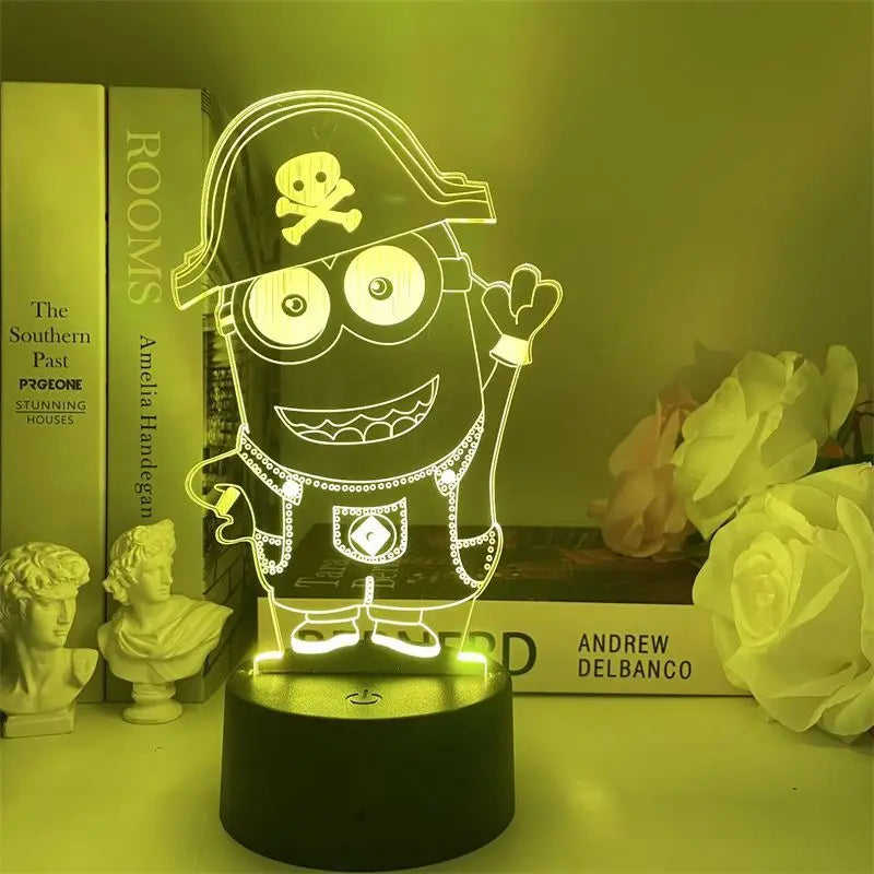 Lampe de chevet minions pirate