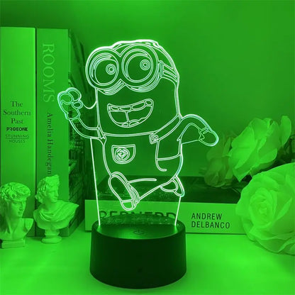 Lampe de chevet minions qui court