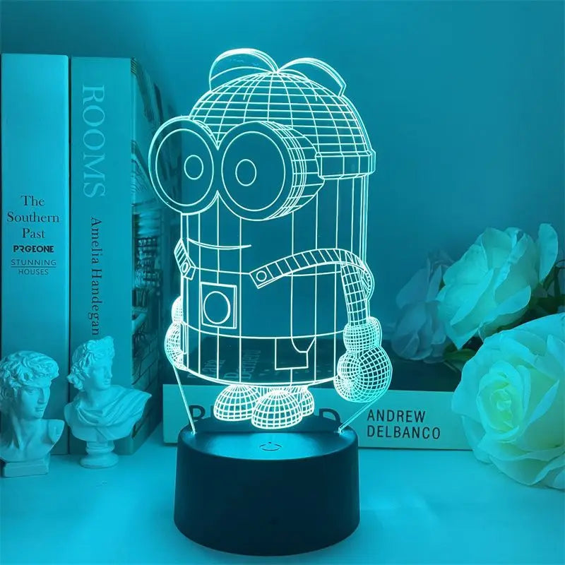 Lampe de chevet minions robot