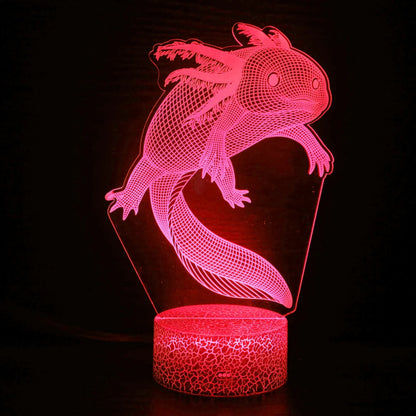 Lampe de chevet axolotl