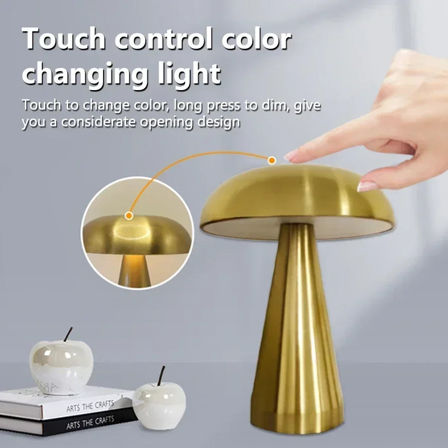 Lampe de chevet champignon