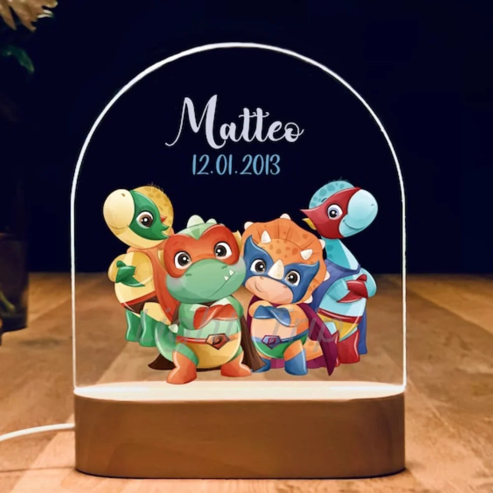 Veilleuse bébé personnalisé