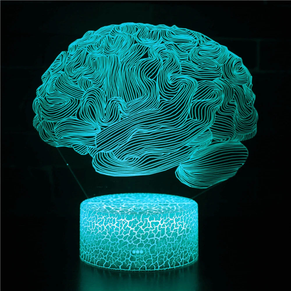 Lampe de chevet cerveau