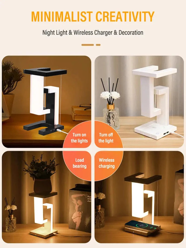 Lampe de chevet chargeur induction
