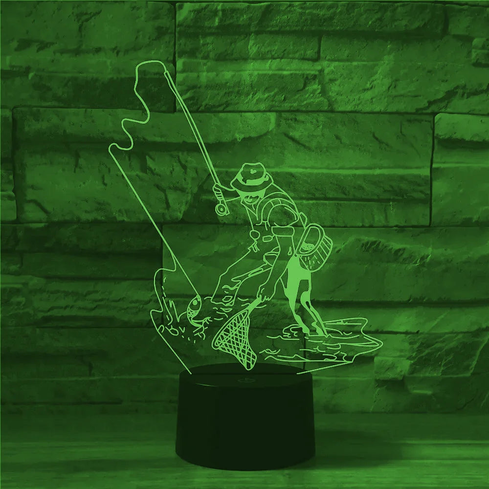 Lampe de chevet pêcheur