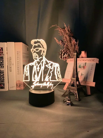 Lampe de chevet Johnny Hallyday