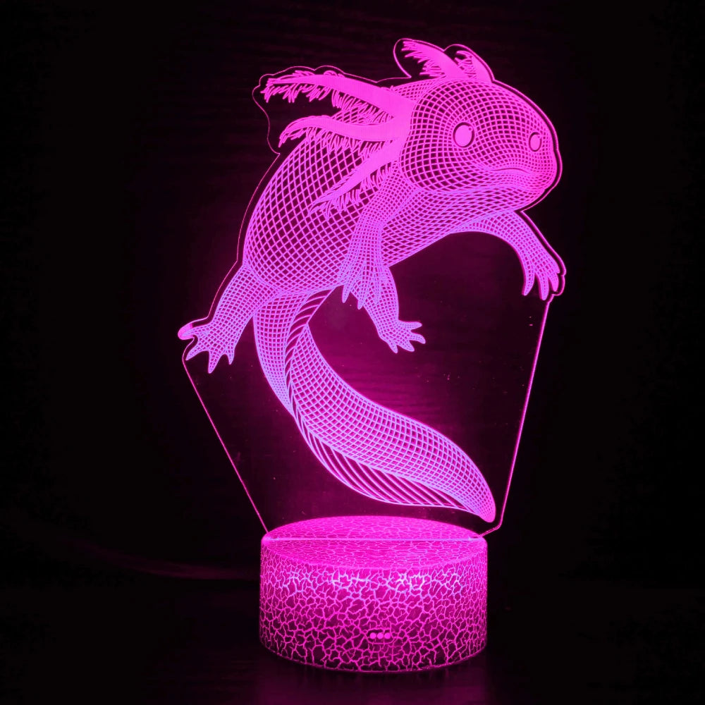 Lampe de chevet axolotl