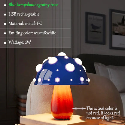 Lampe de chevet champignon