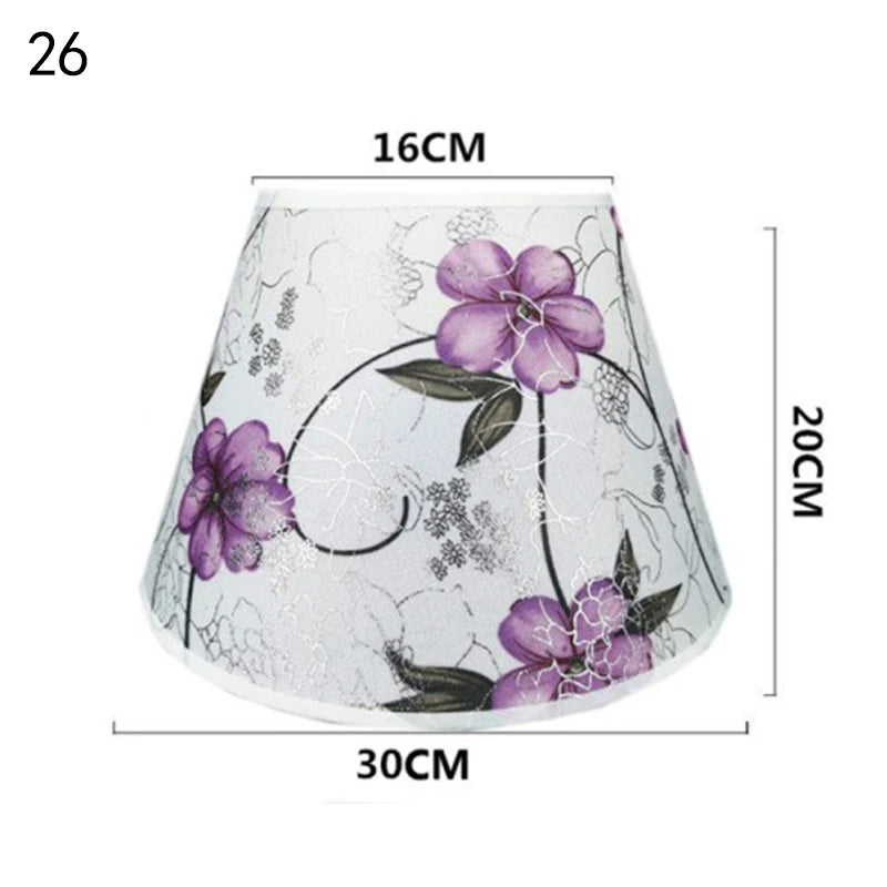 Abat jour lampe de chevet fleurie