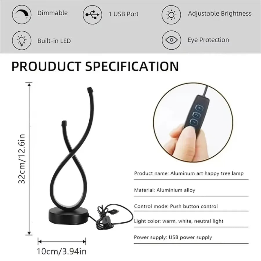 Lampe de chevet artistique