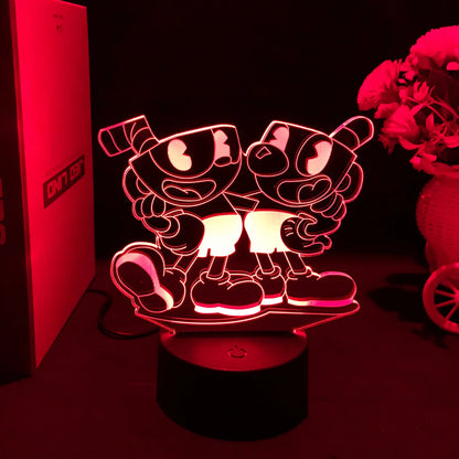 Lampe de chevet Cuphead Mugman