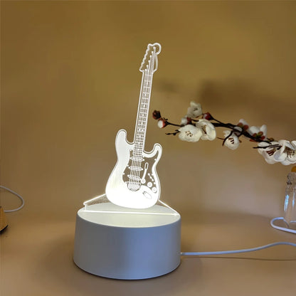 Lampe de chevet guitare