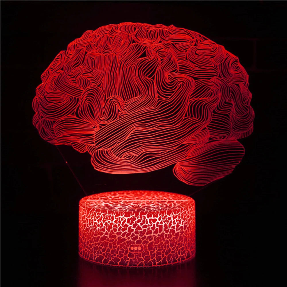 Lampe de chevet cerveau