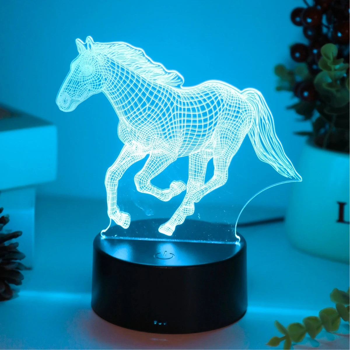 Lampe de chevet cheval