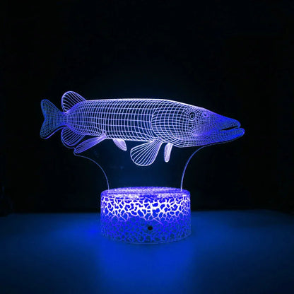 Lampe de chevet poisson
