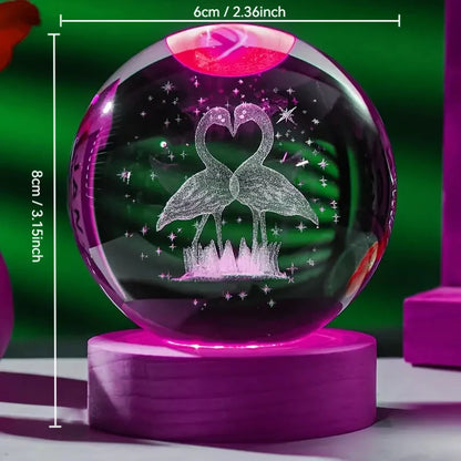 Lampe de chevet flammant rose