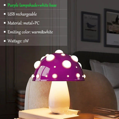 Lampe de chevet champignon