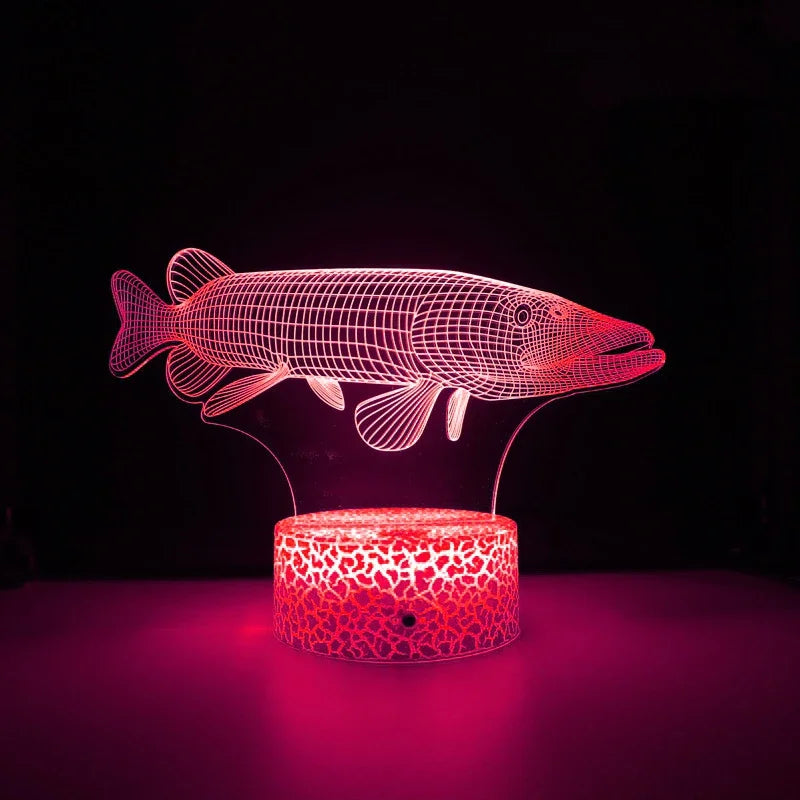 Lampe de chevet poisson