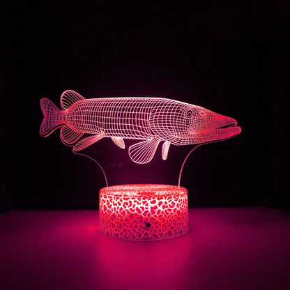 Lampe de chevet poisson